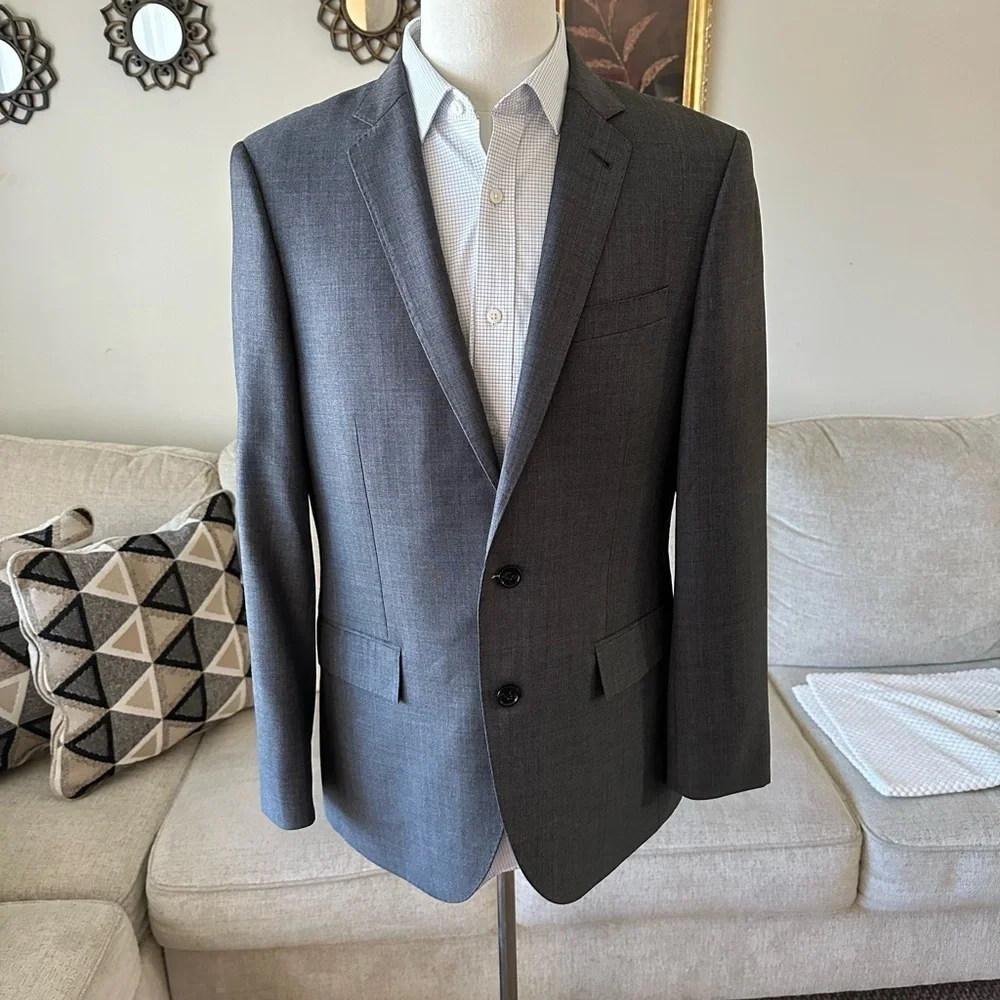 J Crew Ludlow Jacket Silver Grey Blazer Men's Size 40R
